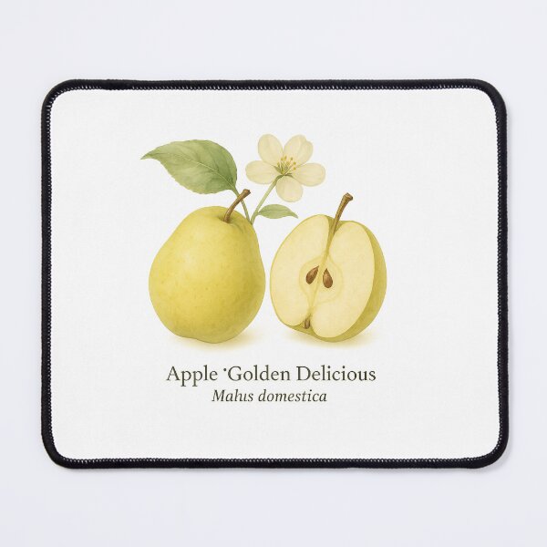 Item preview, Apple ‘Golden Delicious’ – Warm Pastel Botanical Illustration designed and sold by BloomKind.