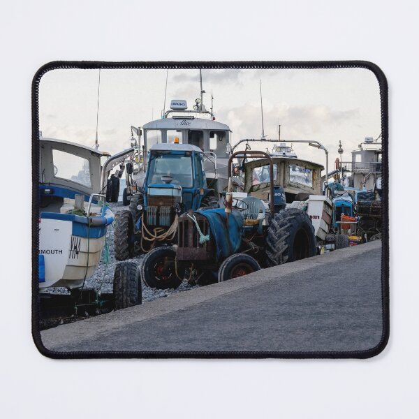 Item preview, Fishing boats and tractors on the beach designed and sold by yackers1.