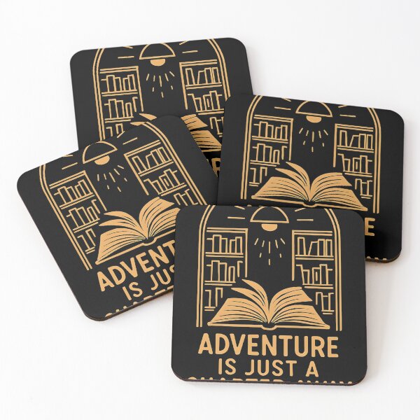 Item preview, Chapter Away Library Adventure Quote designed and sold by CivilOrangeDesigns.