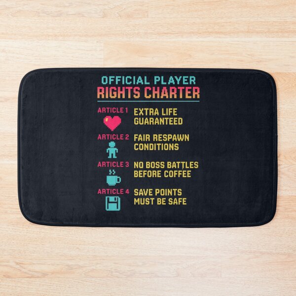 Item preview, Official Player Rights Charter — Neon Pixel Edition designed and sold by Cescocir1992.