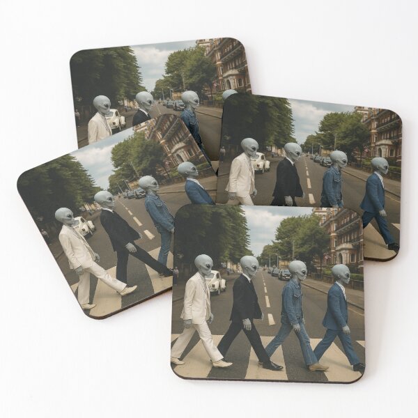 Item preview, Aliens Walking Across Abby Lane Road designed and sold by Halifaxartguy.