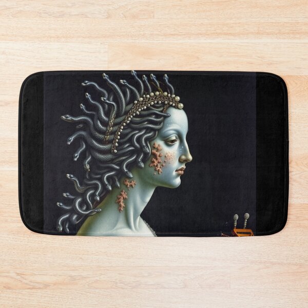Item preview, Lute Laura the Lady deep one a Creepy Lovecraftian citizen of Innsmouth portrait art designed and sold by Vintage Designs +.