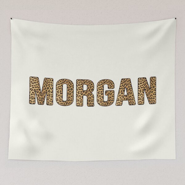Item preview, Morgan Name Leopard Print designed and sold by Jeallan Designs.