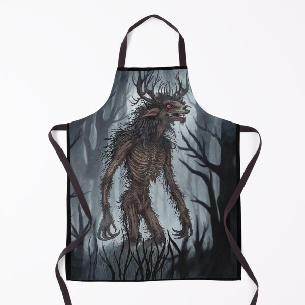 Item preview, Wendigo cryptid forest spirit illustration folklore art designed and sold by Vintage Designs +.
