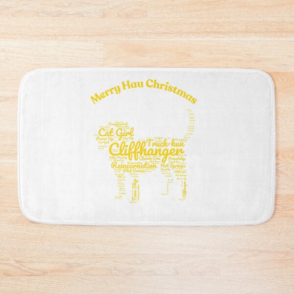 Item preview, Merry Hau Christmas – Anime Dog Word Art designed and sold by KamiVerse.