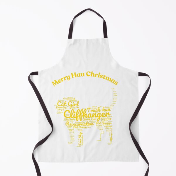 Item preview, Merry Hau Christmas – Anime Dog Word Art designed and sold by KamiVerse.