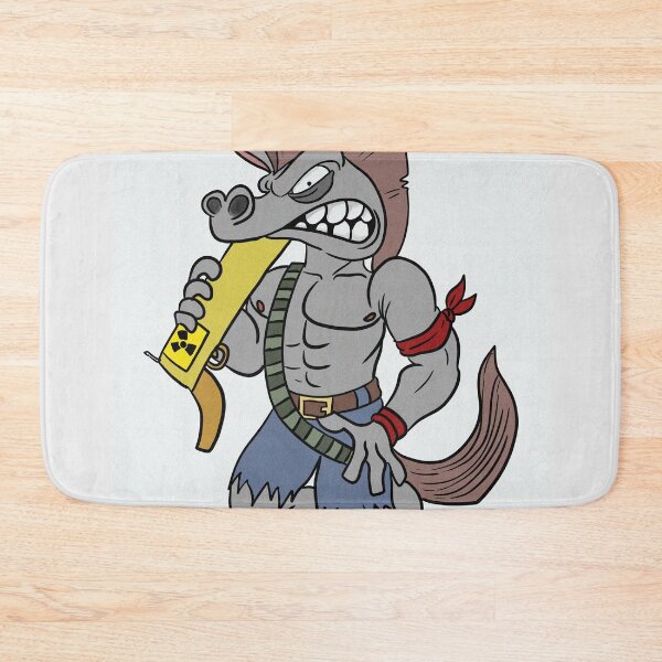 Item preview, Angry war horse carrying a nuke cartoon designed and sold by Vintage Designs +.