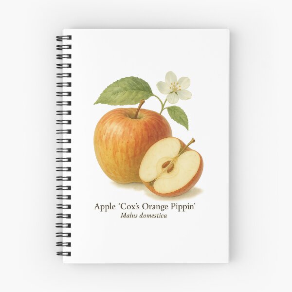 Item preview, Apple ‘Cox’s Orange Pippin’ – Vintage Orchard Botanical Illustration designed and sold by BloomKind.
