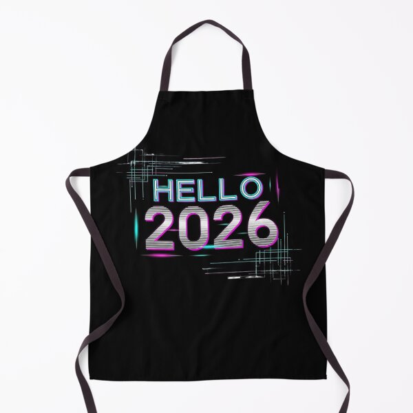 Item preview, Hello 2026 Y2K Tech Aesthetic T-Shirt | Retro Futurist New Year | 90s 2000s Cyberpunk Apparel designed and sold by Design_Your_Day.