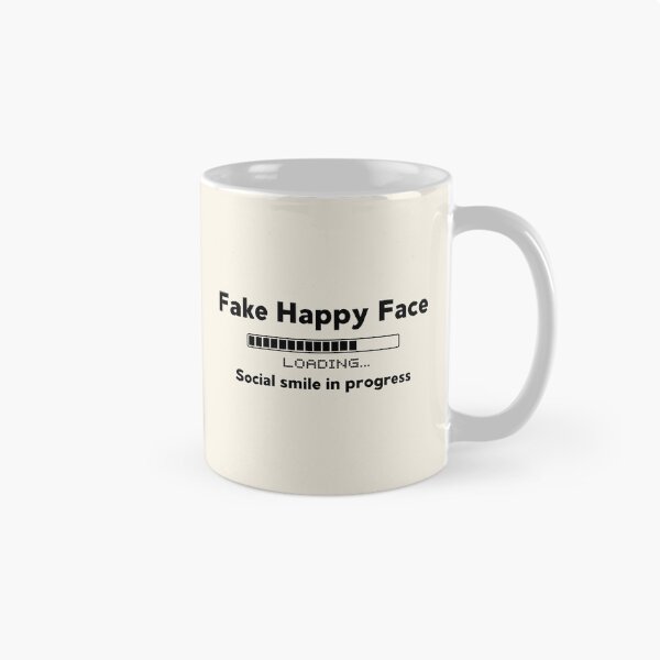 Item preview, Fake happy face loading social smile in progress  designed and sold by FatBirdie.