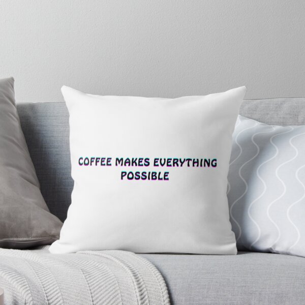 Item preview, Neon Coffee Quote – Coffee Makes Everything Possible designed and sold by Catpuccino.