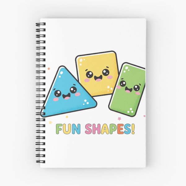 Item preview, FUN SHAPES! - Cute & Kawaii Geometry Friends designed and sold by ToonyTeez.