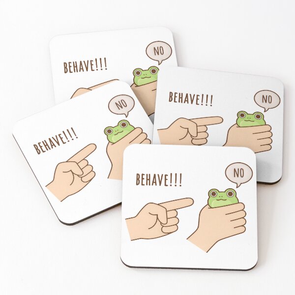 Item preview, Dishonest Frog Funny Frog Meme Behave No Cartoon designed and sold by gear-posters.