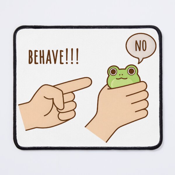 Item preview, Dishonest Frog Funny Frog Meme Behave No Cartoon designed and sold by gear-posters.