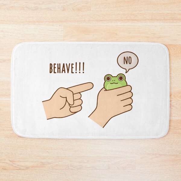 Item preview, Dishonest Frog Funny Frog Meme Behave No Cartoon designed and sold by gear-posters.