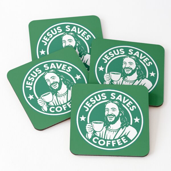 Item preview, Jesus Saves Coffee designed and sold by plushism.