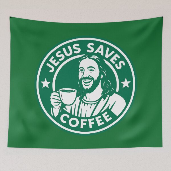 Item preview, Jesus Saves Coffee designed and sold by plushism.