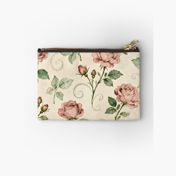 Item preview, Handdrawn Rose style, rose pattern, pink and green hues flowers designed and sold by Cosmopolis.