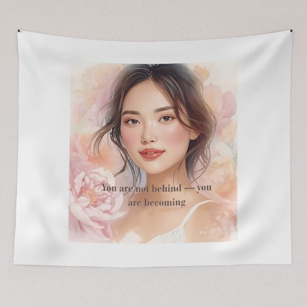 Item preview, You Are Becoming – Healing Feminine Quote Art designed and sold by Boski22.
