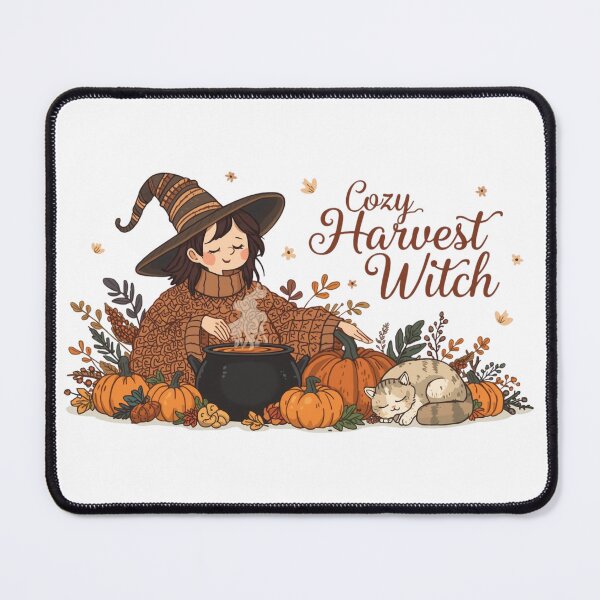 Item preview, Cozy Harvest Witch designed and sold by Low Key Revolt.