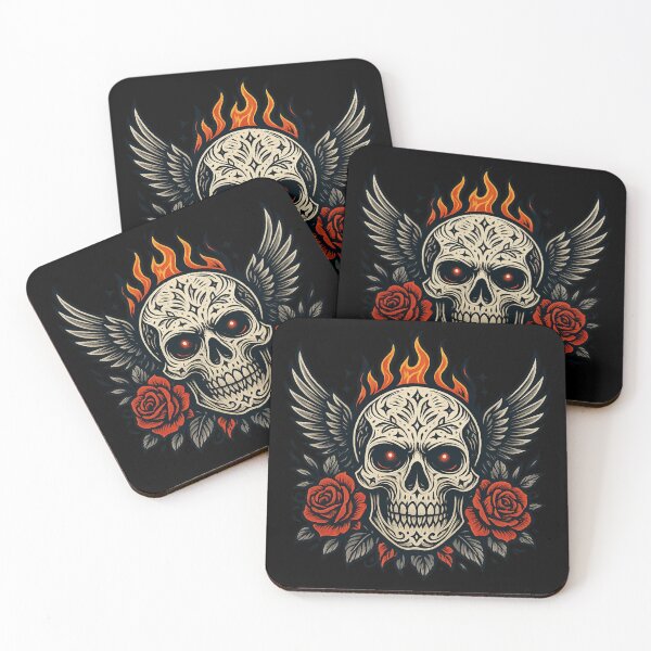 Item preview, Gothic Floral Skull — High Contrast designed and sold by LaNadaYFundante.