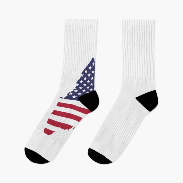 Item preview, Maine USA Flag Silhouette – Stars and Stripes State Outline designed and sold by Paper Drip.