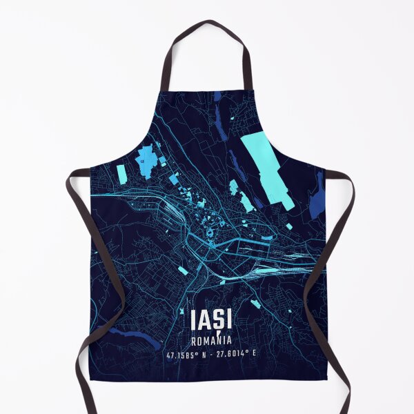 Item preview, Iași Midnight City Map designed and sold by HomeLivingCo.
