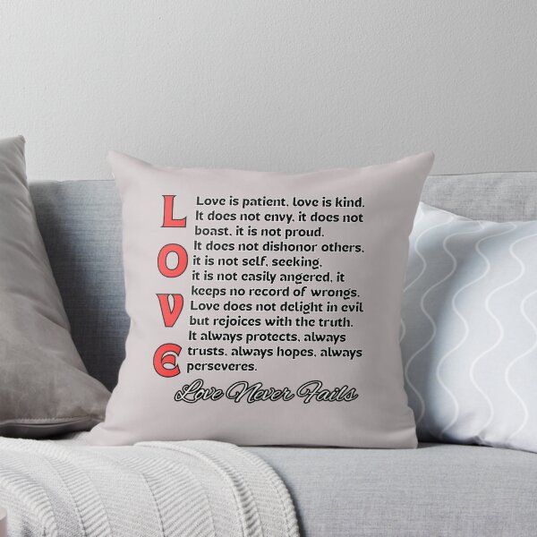Item preview, Love Never Fails – 1 Corinthians 13 | Faith & Inspiration designed and sold by Angie's Empire Designs.