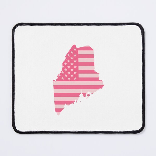 Item preview, Maine State Pop Pink Stars & Stripes – Trendy Pink designed and sold by Paper Drip.