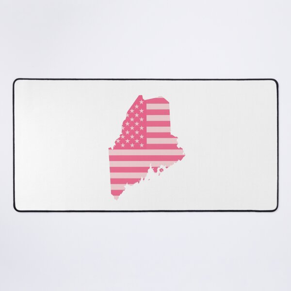 Item preview, Maine State Pop Pink Stars & Stripes – Trendy Pink designed and sold by Paper Drip.