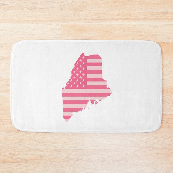 Item preview, Maine State Pop Pink Stars & Stripes – Trendy Pink designed and sold by Paper Drip.