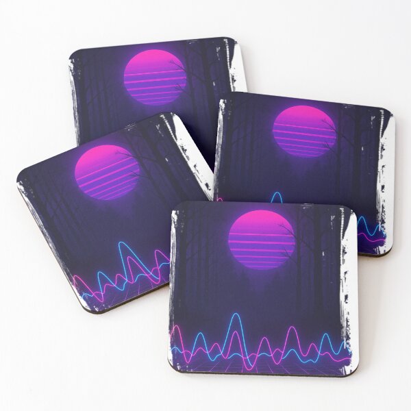 Item preview, Dark Forest in Synthwave designed and sold by wearprintgrapix.