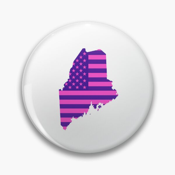 Item preview, Maine Pop Pink State Flag – Modern Fun Colors designed and sold by Paper Drip.