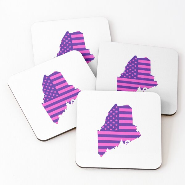 Item preview, Maine Pop Pink State Flag – Modern Fun Colors designed and sold by Paper Drip.