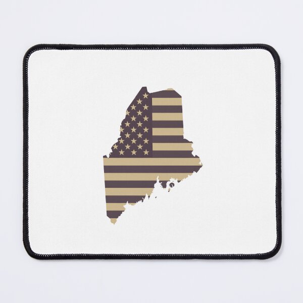 Item preview, Maine State Vintage Stars & Stripes – Brown and Gold designed and sold by Paper Drip.