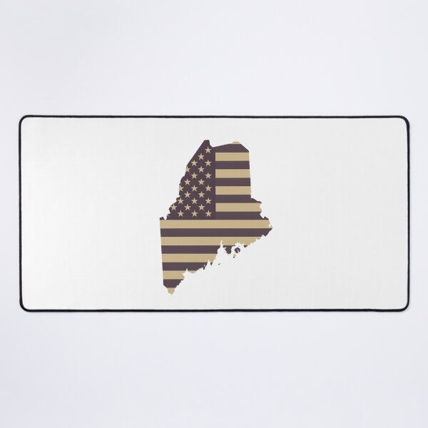 Item preview, Maine State Vintage Stars & Stripes – Brown and Gold designed and sold by Paper Drip.