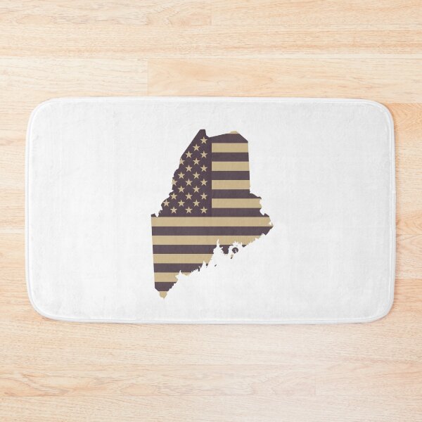 Item preview, Maine State Vintage Stars & Stripes – Brown and Gold designed and sold by Paper Drip.