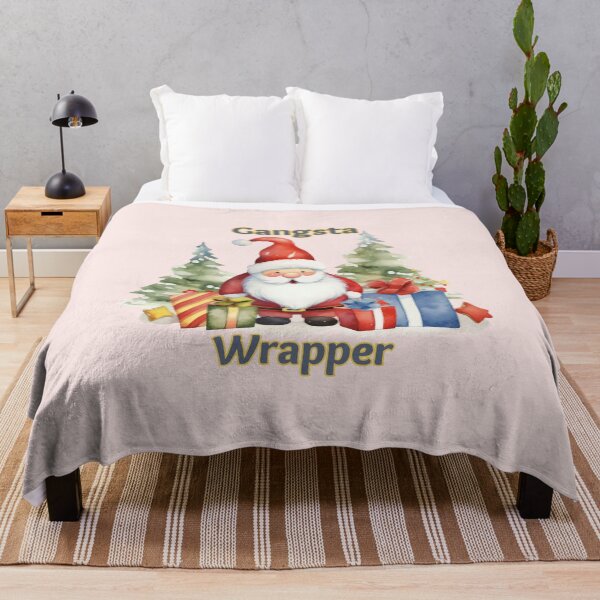 Item preview, Gangsta Wrapper Funny Christmas Design Santa Claus Gifts designed and sold by Inkworksbyshery.