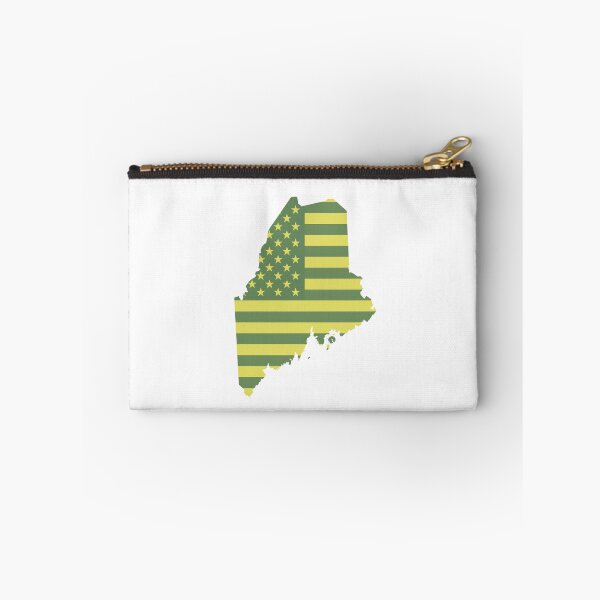 Item preview, Maine Vintage State Flag – Green & Gold Americana designed and sold by Paper Drip.