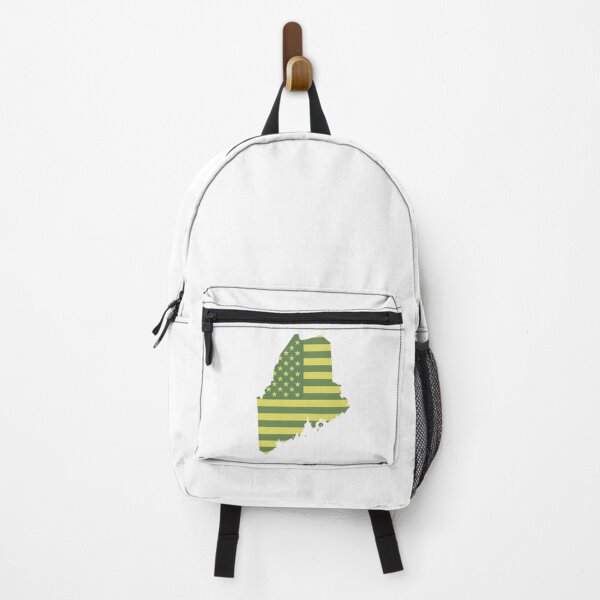 Item preview, Maine Vintage State Flag – Green & Gold Americana designed and sold by Paper Drip.