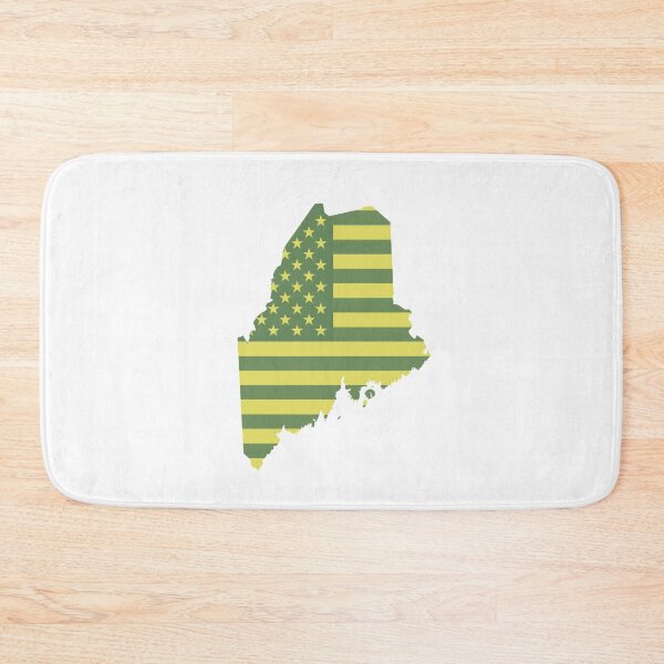 Item preview, Maine Vintage State Flag – Green & Gold Americana designed and sold by Paper Drip.