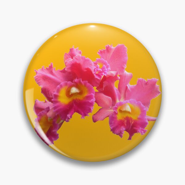 Item preview, Frilly Pink & Yellow Orchid Die Cut designed and sold by JoyousArt4u.