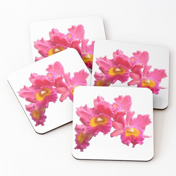 Item preview, Frilly Pink & Yellow Orchid Die Cut designed and sold by JoyousArt4u.