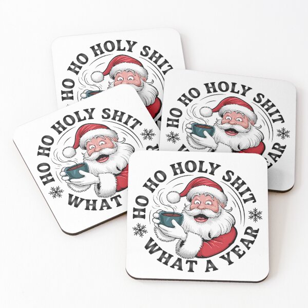 Item preview, Funny “Ho Ho Holy Shit What a Year” Santa designed and sold by merch-joanna.