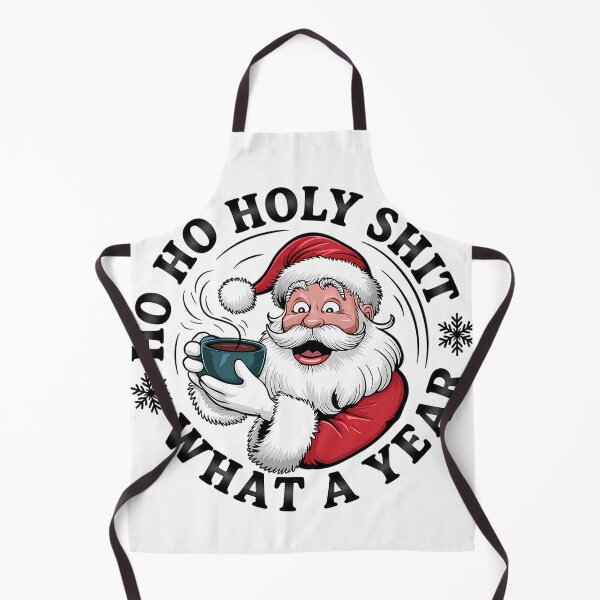 Item preview, Funny “Ho Ho Holy Shit What a Year” Santa designed and sold by merch-joanna.