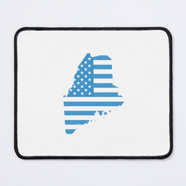 Item preview, Maine Stars & Stripes State Silhouette – Classic Americana designed and sold by Paper Drip.
