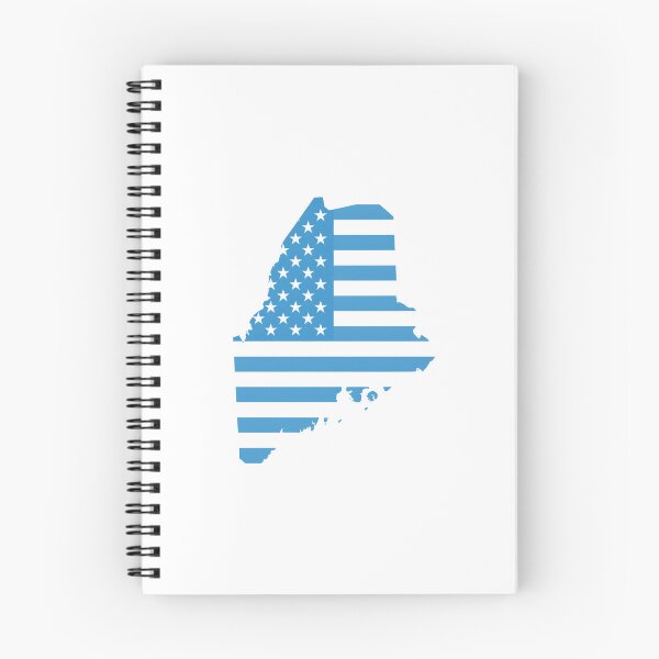Item preview, Maine Stars & Stripes State Silhouette – Classic Americana designed and sold by Paper Drip.