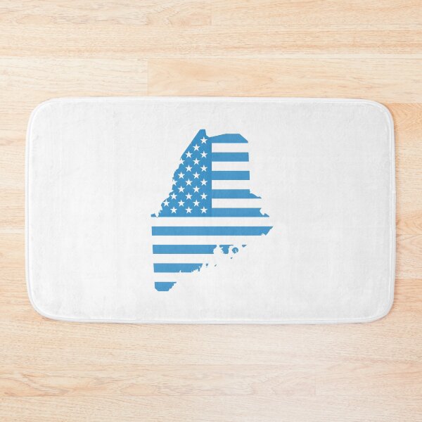 Item preview, Maine Stars & Stripes State Silhouette – Classic Americana designed and sold by Paper Drip.