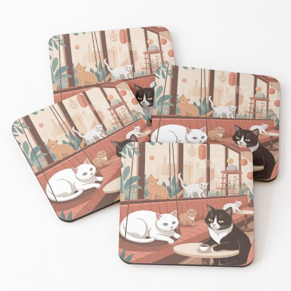 Item preview, cat drinks Sticker designed and sold by Thecloud5.