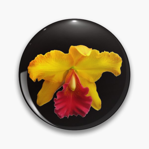Item preview, Frilly Red & Yellow Orchid Die Cut designed and sold by JoyousArt4u.